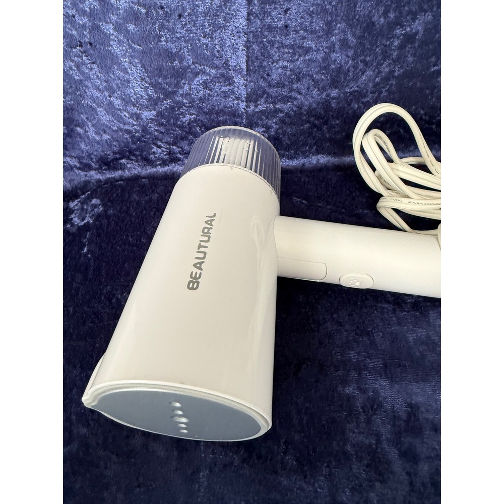 Beautural Handheld Garment Steamer White Portable Foldable Travel Steam Iron